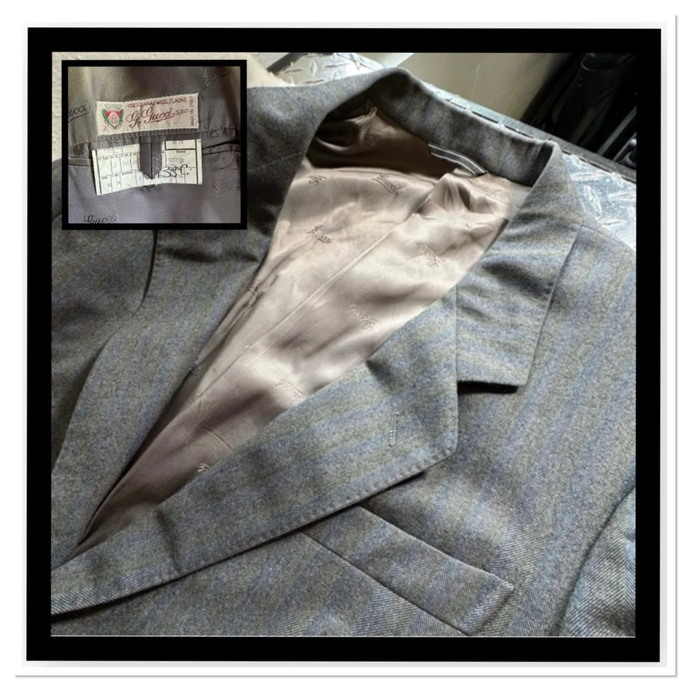 GUCCI 100% Wool Mens Blazer Sport Coat Jacket - EU 50 / US 40